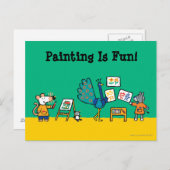 Verf met Maisy! Briefkaart (Voorkant / Achterkant)