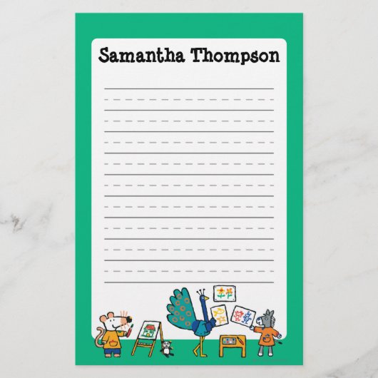 Verf met Maisy! Briefpapier (Voorkant)