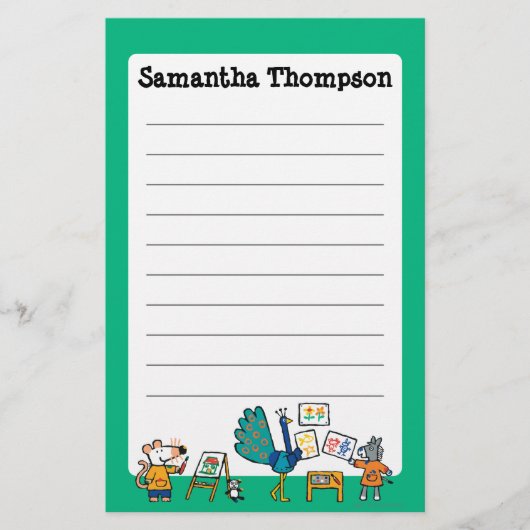 Verf met Maisy! Briefpapier (Voorkant)