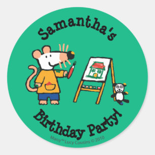 Verf met Maisy! Ronde Sticker