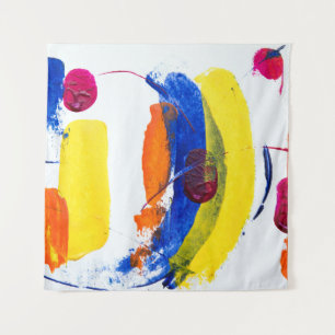 Verf met meerdere kleuren wandkleed