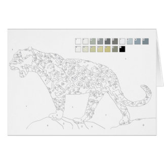 Verf op nummerkaart: Leopard