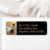 Verf Paard Goud Retouradres Labels (Insitu)