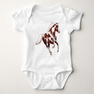 Verf Pony Galloping Baby een stuk Romper