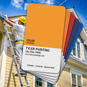 Verf Sample Painting Company Visitekaartje