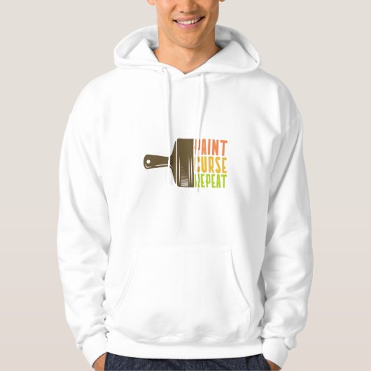 Verf. Schold. Herhaal. Grappige doe-het-zelf-schil Hoodie (Voorkant)