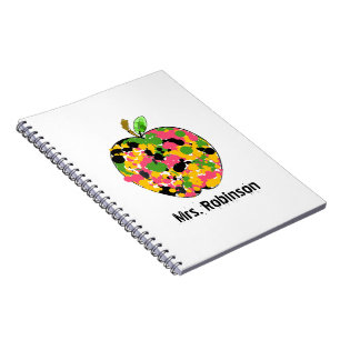 Verf spatbord Apple Spiral notebook voor leraren Notitieboek