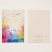 Verf spatten ketting of armband display kaart (Voorkant /achterkant)