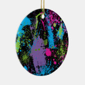 Verf Splater Keramisch Ornament (Rechts)