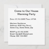 Verf Splatter Art Herfst bladeren Housewarming Kaart (Achterkant)