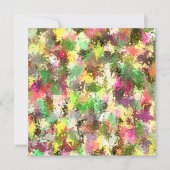 Verf Splatter Art Herfst bladeren Housewarming Kaart (Voorkant)