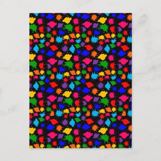 Verf Splatter Briefkaart (Voorkant)