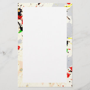 Verf Splatter Briefpapier