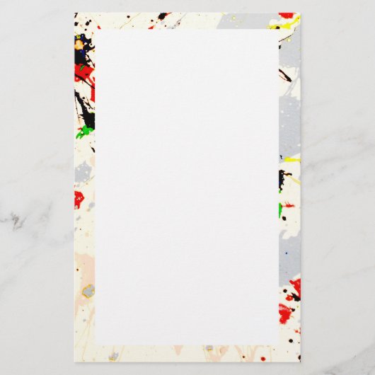 Verf Splatter Briefpapier (Voorkant)