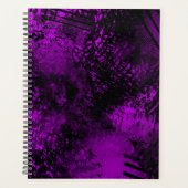 Verf Splatter effect Paarse & Zwart Planner (Voorkant)