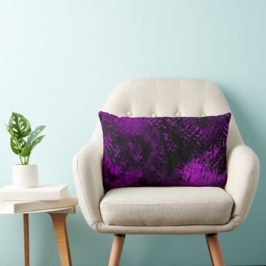 Verf Splatter effect Rood & Paars Kussen (Stoel)
