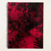Verf Splatter effect Rood & Zwart Planner (Voorkant)