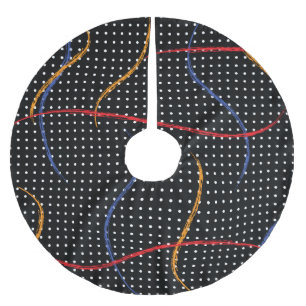 Verf Splatter en Stippen opnieuw tekenen Kerstboom Rok