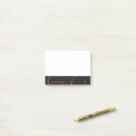 Verf Splatter en Stippen opnieuw tekenen Post-it® Notes (Op bureau)