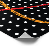 Verf Splatter en Stippen opnieuw tekenen Poster (Hoek)