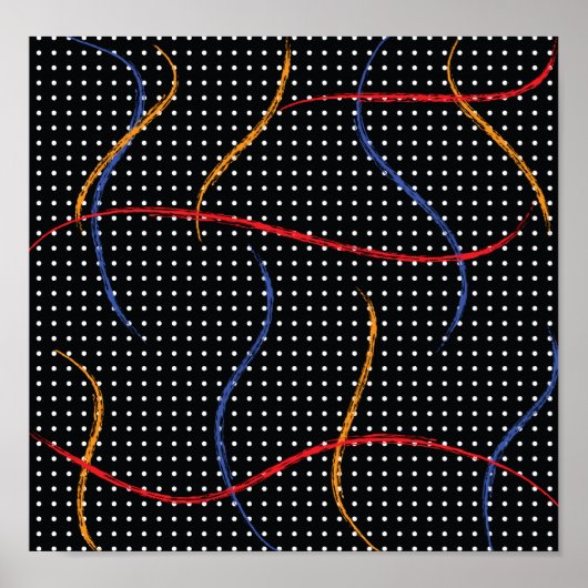 Verf Splatter en Stippen opnieuw tekenen Poster (Voorkant)