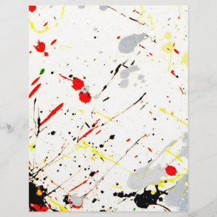 Verf Splatter Flyer