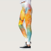 Verf Splatter groen, geel Leggings (Links)