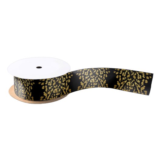 Verf Splatter in Faux Gold en Black Lint (Spoel)