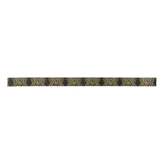 Verf Splatter in Faux Gold en Black Lint (Voorkant)