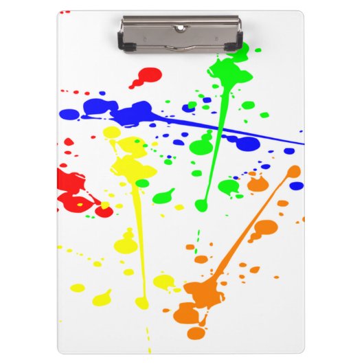 Verf Splatter Klembord (Voorkant)