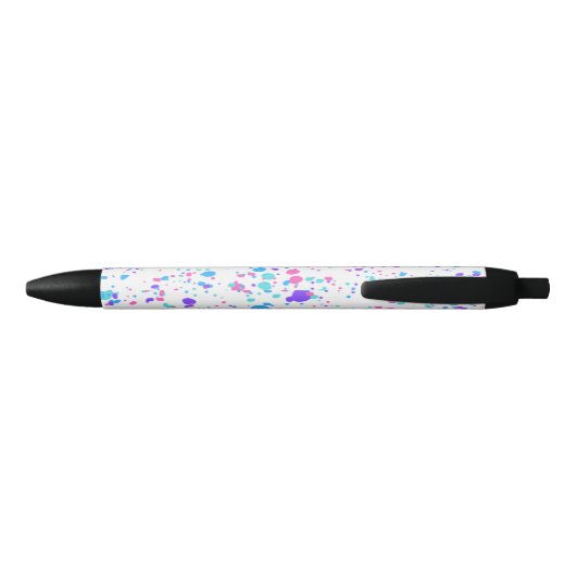 Verf Splatter Naam Ink Pen - Multiroze (Achterkant)