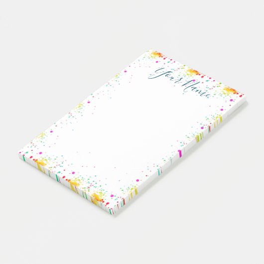 Verf Splatter Post-it® Notes (Schuin)