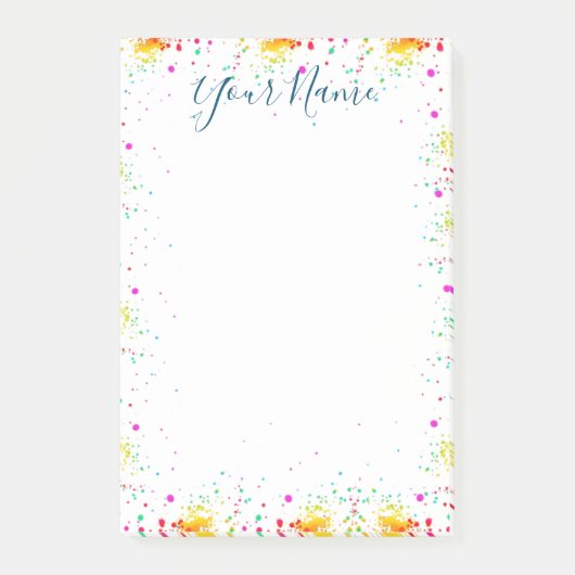 Verf Splatter Post-it® Notes (Voorkant)