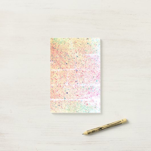 Verf Splatter | Post-it® Notes (Op bureau)