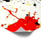 Verf Splatter Poster (Hoek)