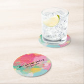 Verf Splatter Ronde Kartonnen Onderzetter (Insitu)