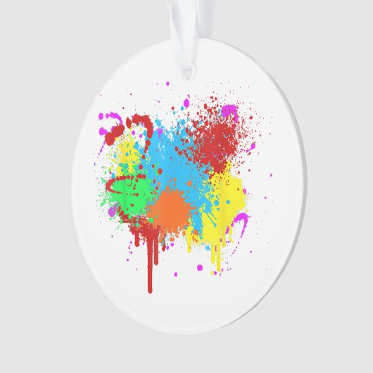 Verf Splatter Schilderij Abstracte Kunstverf Ornament (voorkant)