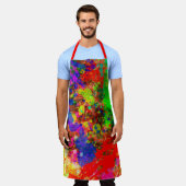 Verf Splatter Schort (Gedragen)