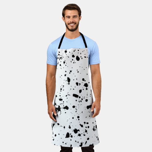 Verf Splatter Schort (Gedragen)