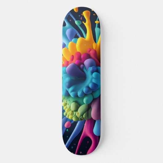 Verf Splatter Skateboard (Voorkant)