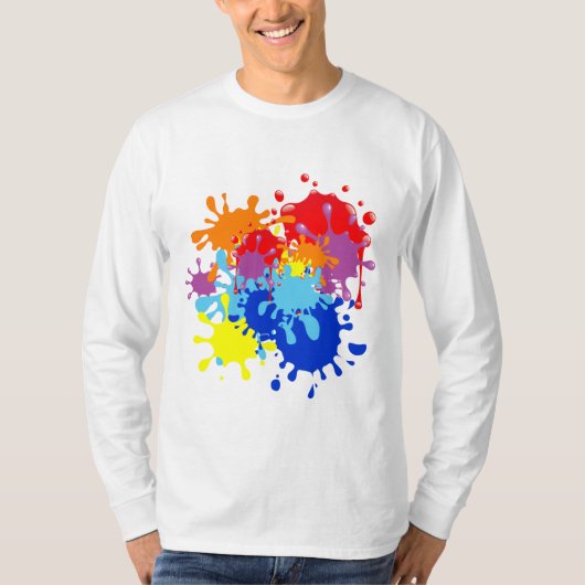 Verf Splatter T-shirt (Voorkant)