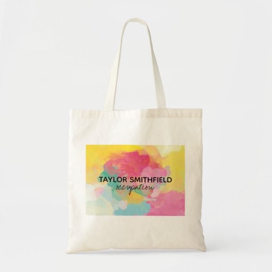 Verf Splatter Tote Bag (Voorkant)