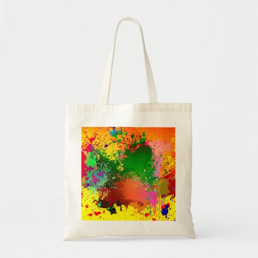 Verf Splatter Tote Bag (Voorkant)