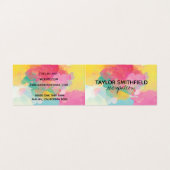 Verf Splatter Visitekaartjes (Buitenkant ongevouwen)