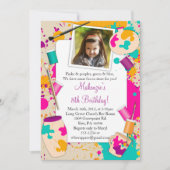 Verf uw eigen uitnodiging van de Partij van de Ver (Voorkant)