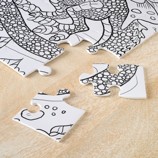 Verf voor tuinbouw Kleur uw eigen puzzel Legpuzzel (Zijkant)