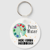 Verf water Drink niet Sleutelhanger (Achterkant)