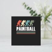 Verfbalspelers Vintage Retro Verfbalmerker G Kaart (Staand voorkant)