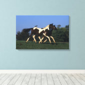 Verfbedekking loopt canvas afdruk (Insitu (Houten vloer))