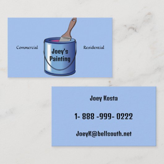 VERFBLIK VISITEKAARTJE (Voorkant / Achterkant)